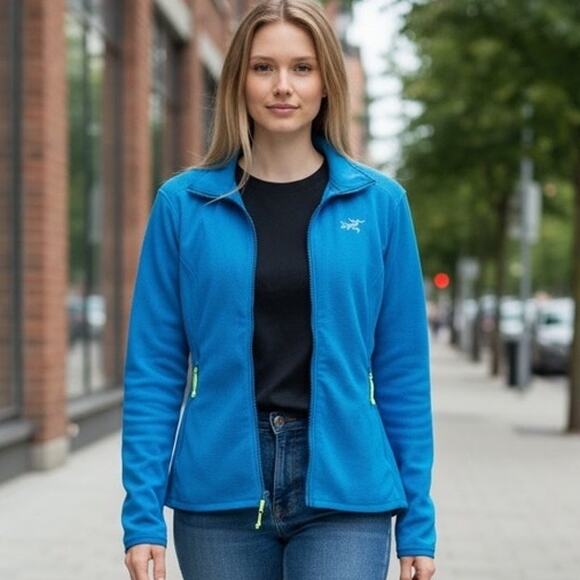 ARCTERYX Jackets & Blazers - "ARCTERYX" Womens Full Zip Fleece Polartec SZ L Jogger  Gym Yoga Jacket Running